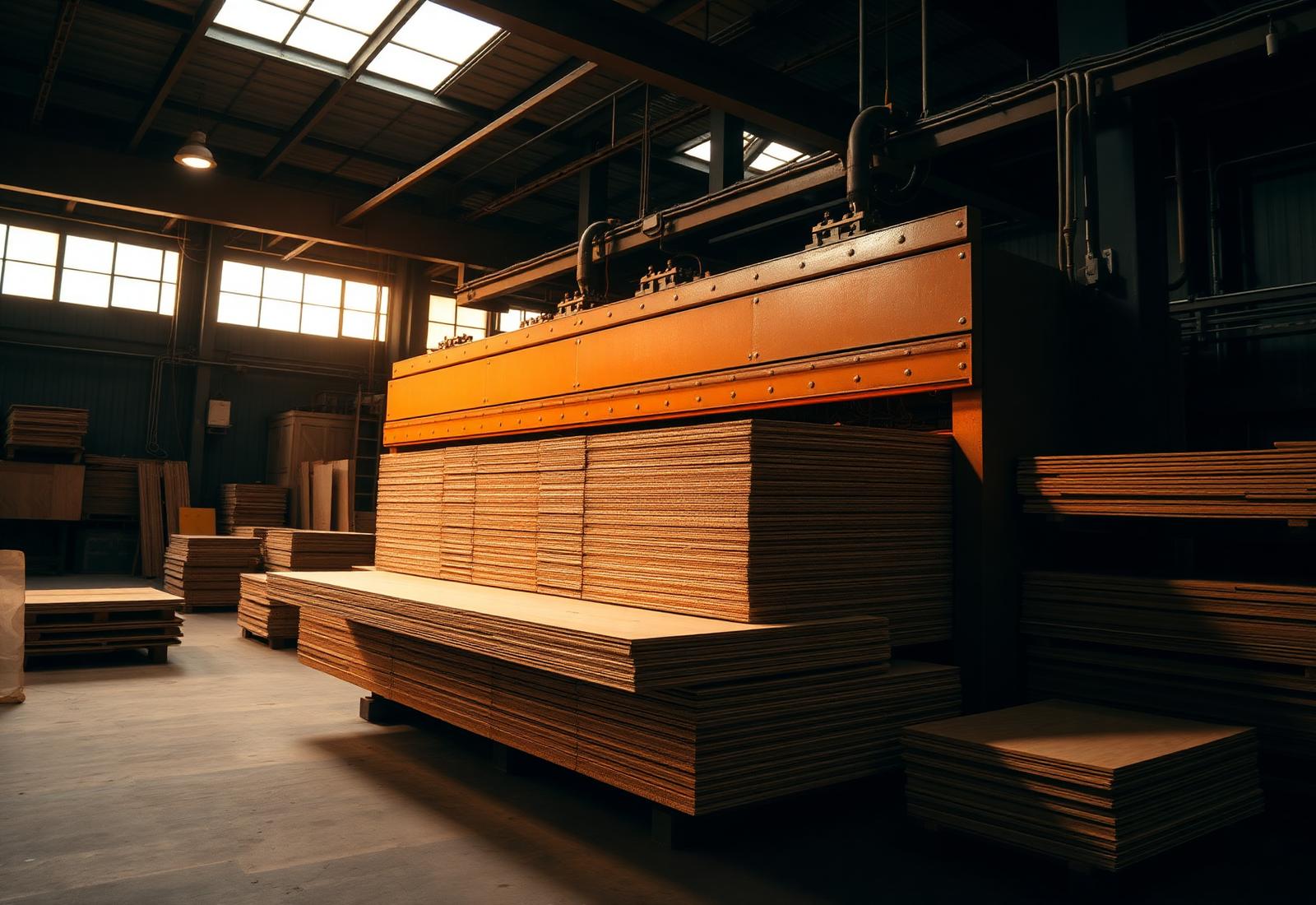 Sanvi Plywood receiving yard — quality inspection in progress